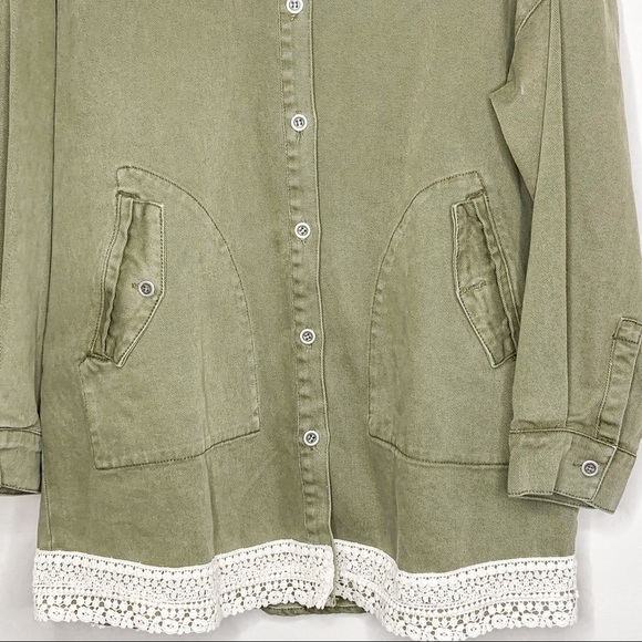 Zara Denim Oversize Canvas Button Jacket - Picture 3 of 6